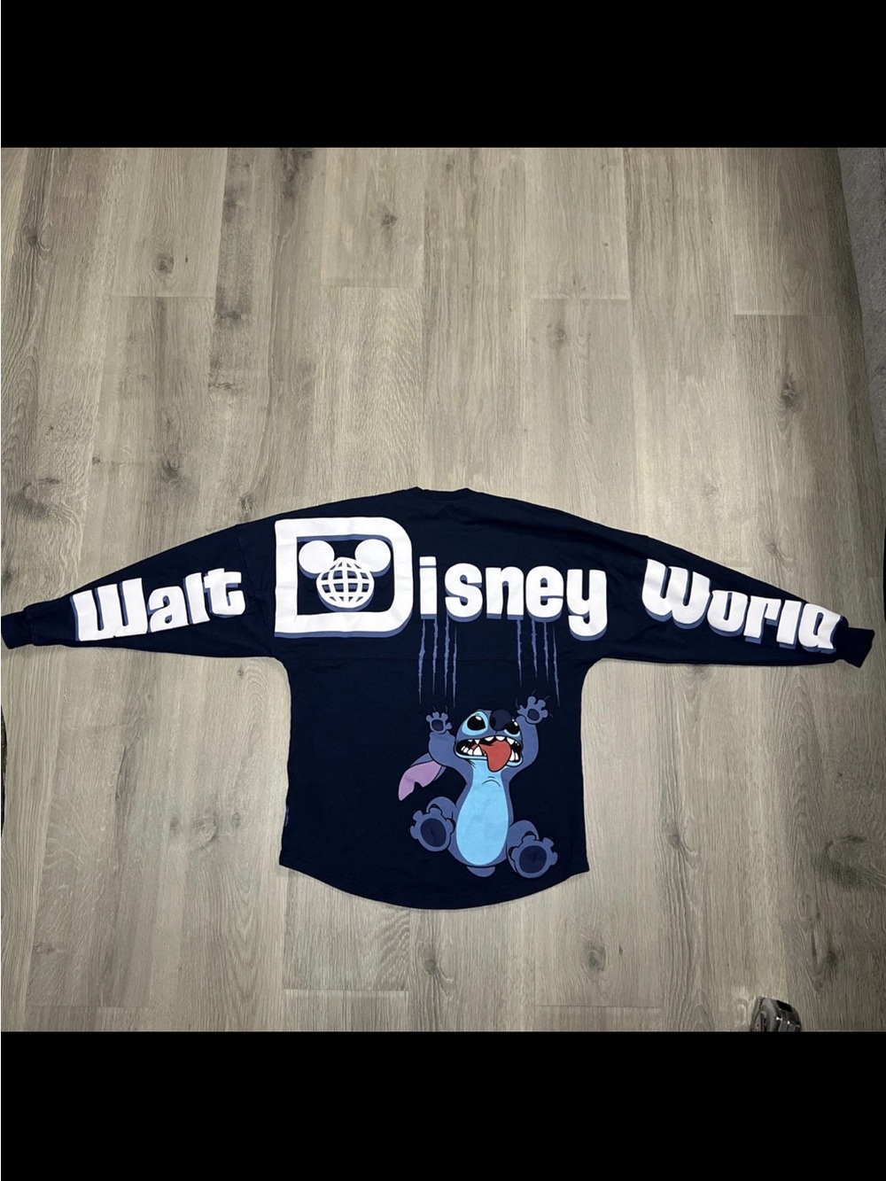 Disney Navy Blue Stitch Graphic Long Sleeve Sweatshirt